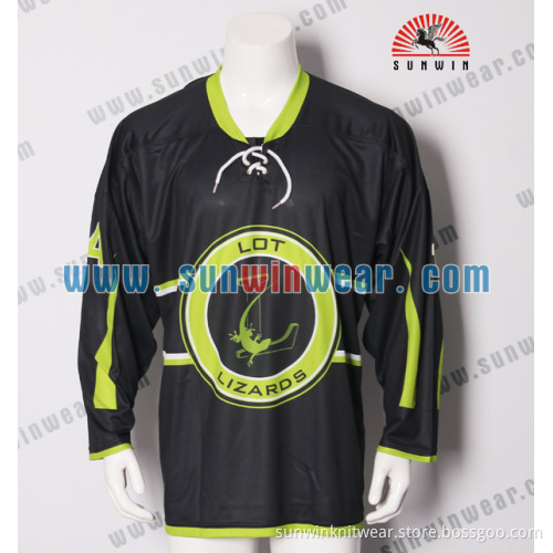2017 New latest fashion sublimated colorful 5XL ice hockey jerseys